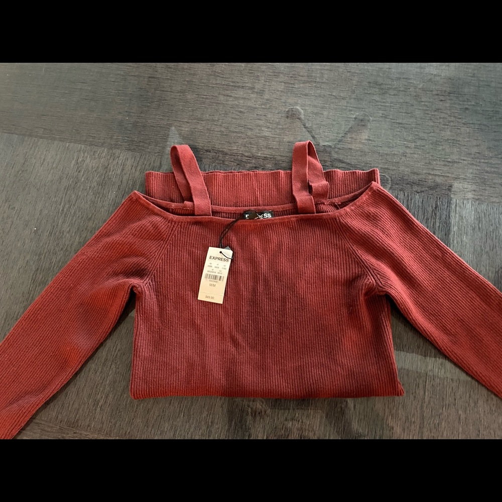 Express Cold Shoulder Long Sleeve - Medium NWT